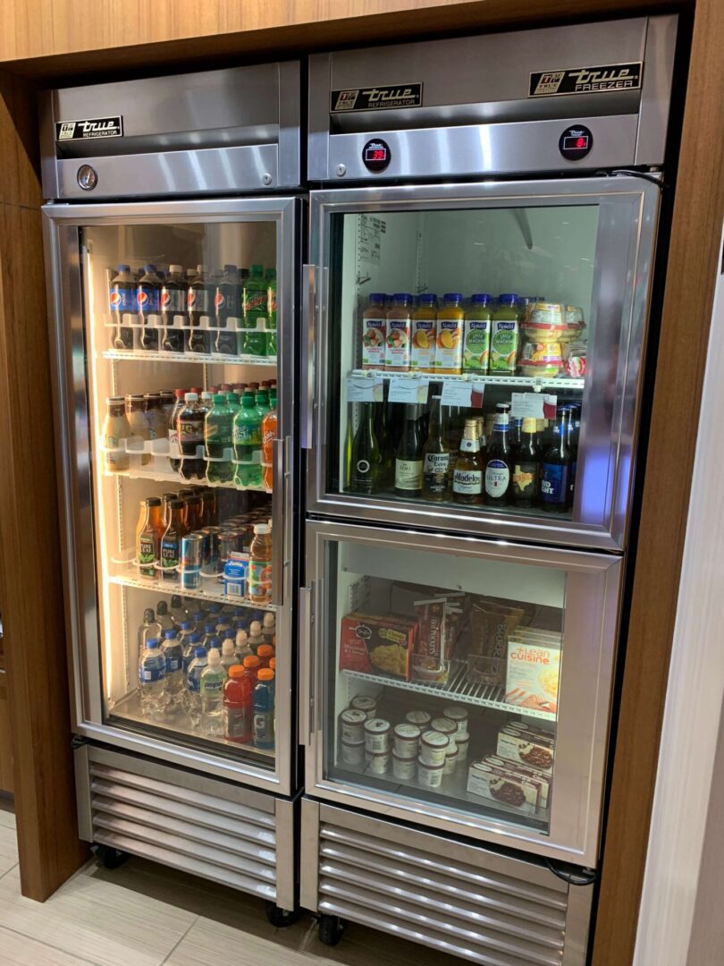 Refrigeration with drinks
